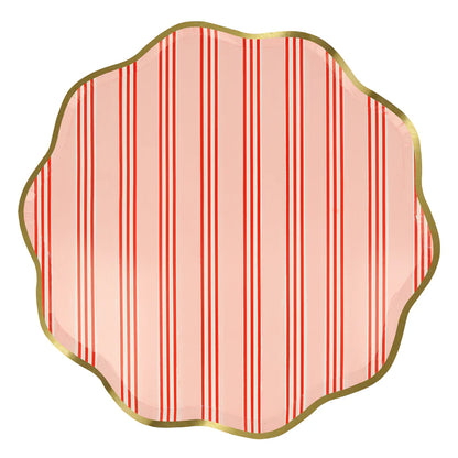 Festive Stripe Dinner Plate