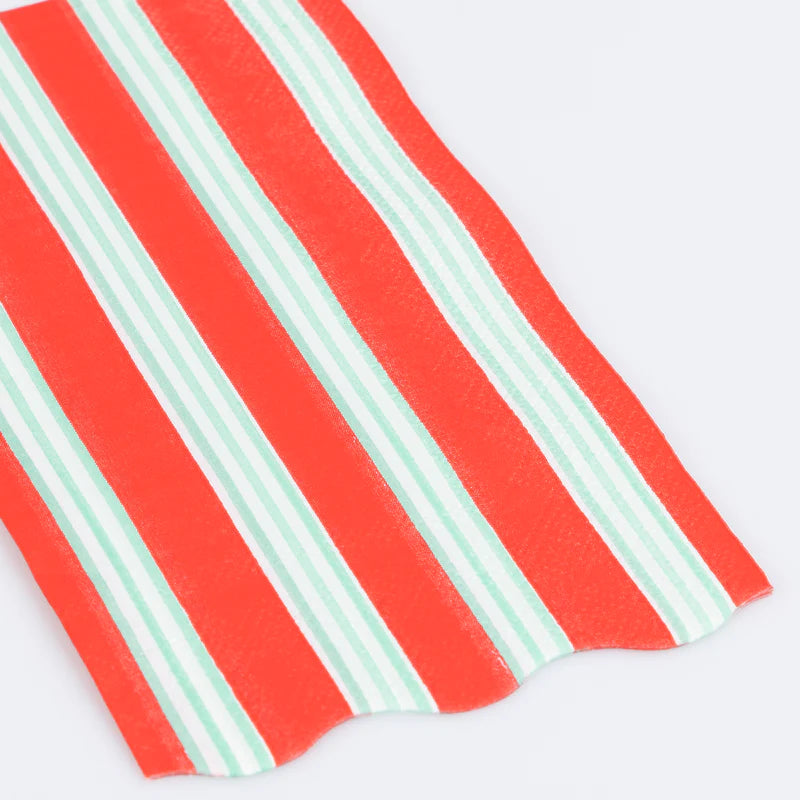 Festive Stripe Guest Towel
