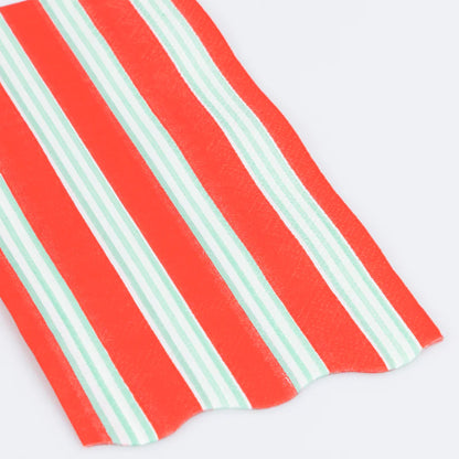 Festive Stripe Guest Towel