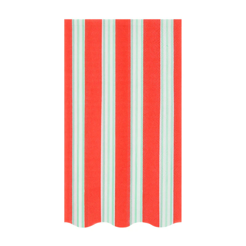 Festive Stripe Guest Towel