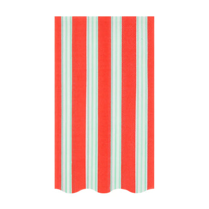 Festive Stripe Guest Towel