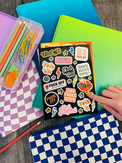 F*ck It Sticker Sheet