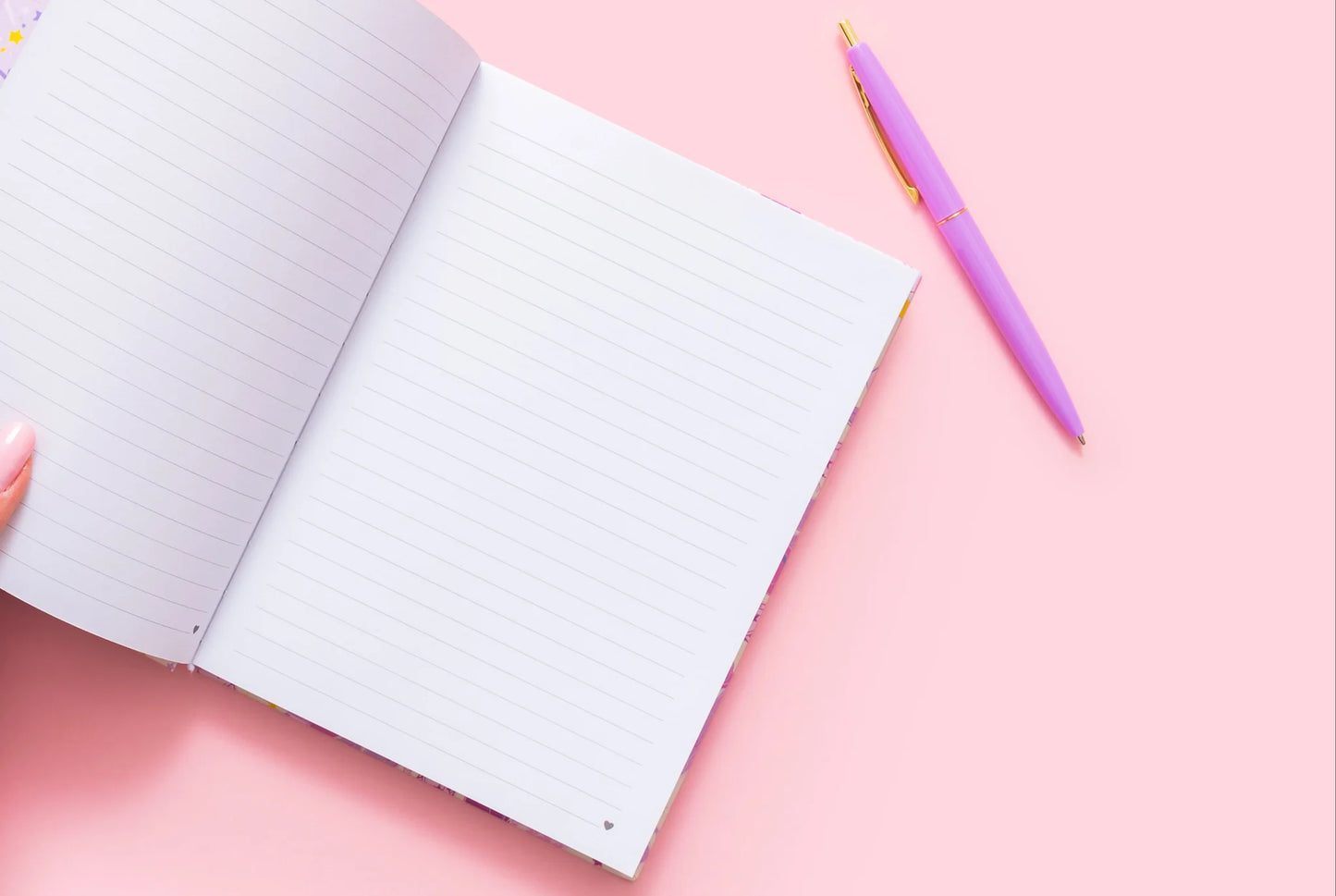 Gingham Flowers Notebook