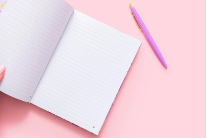 Gingham Flowers Notebook