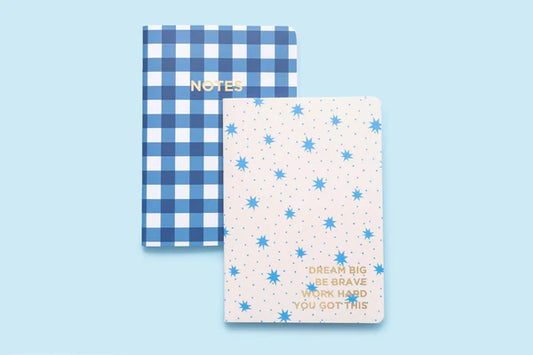 Gingham & Stars Notebook Set