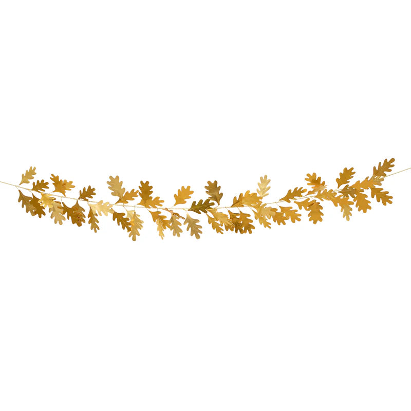 Gold Oak Leaves Garland