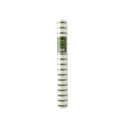 Green Ticking Table Runner