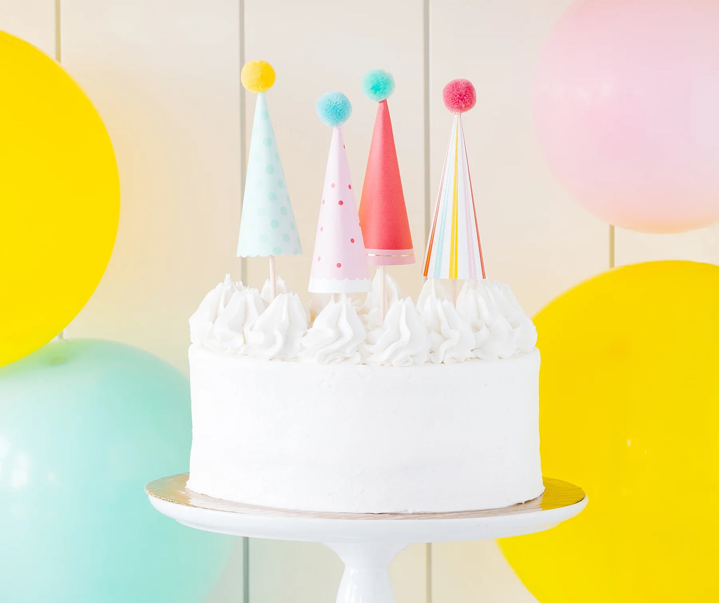 Party Hat Cake Toppers