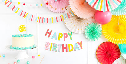 Colorful Happy Birthday Banner