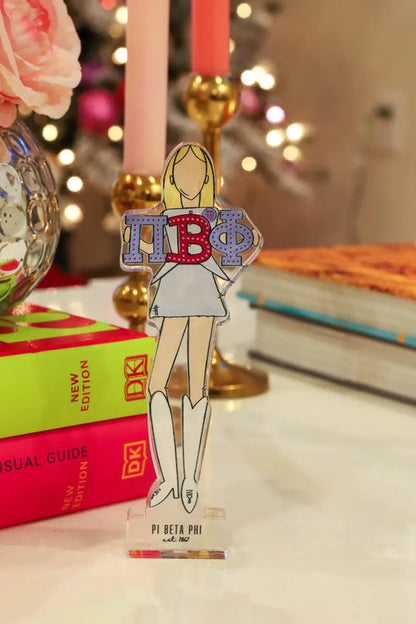 Pi Beta Phi Acrylic Shelfie