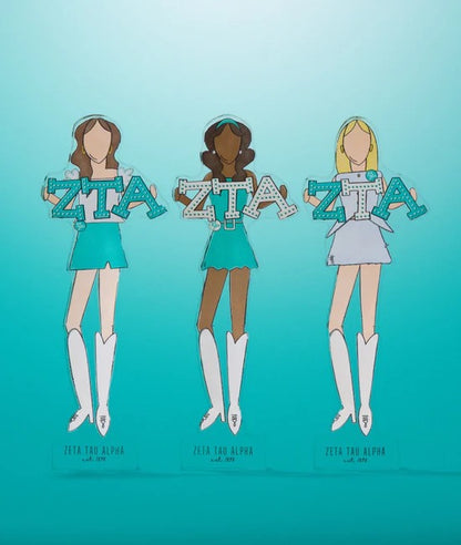 Zeta Tau Alpha Acrylic Shelfie