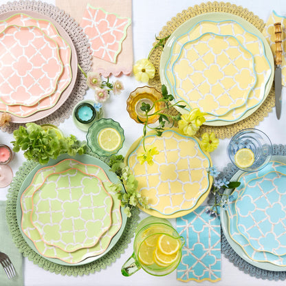 Bamboo Pattern Dinner Plates