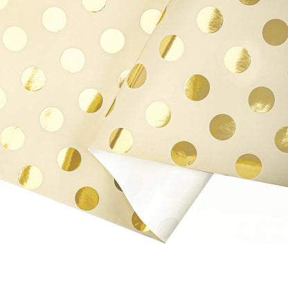 Metallic Gold Dots Wrapping Paper
