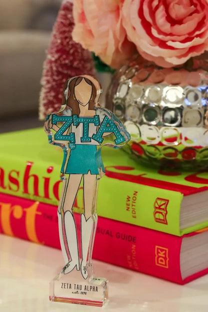 Zeta Tau Alpha Acrylic Shelfie