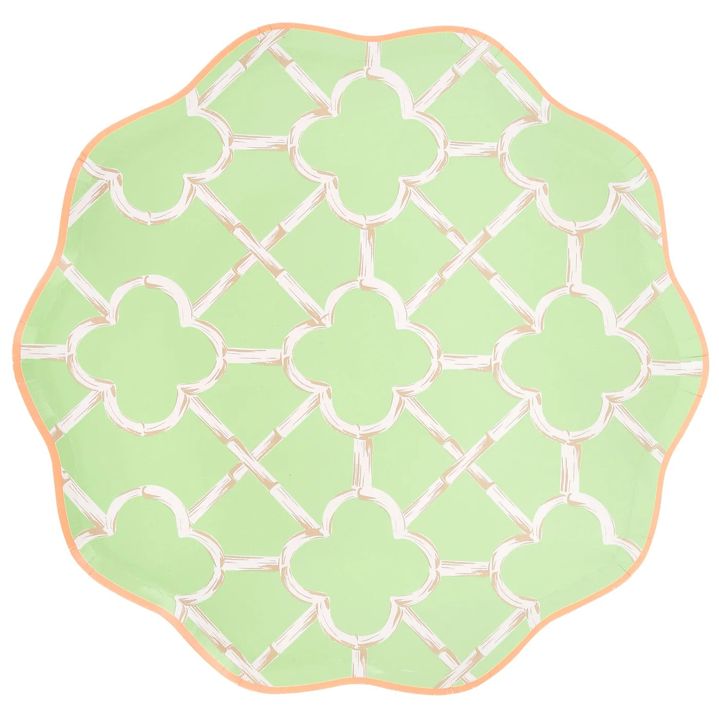 Bamboo Pattern Dinner Plates