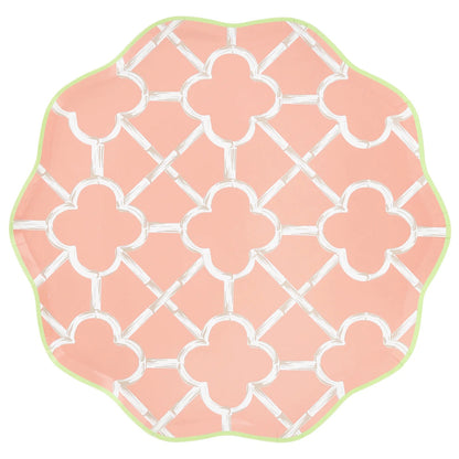 Bamboo Pattern Dinner Plates
