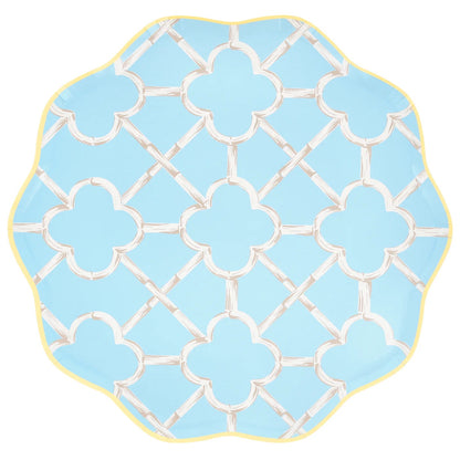 Bamboo Pattern Dinner Plates