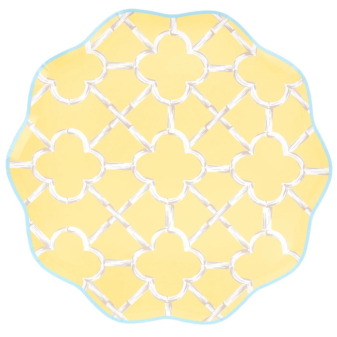 Bamboo Pattern Dinner Plates