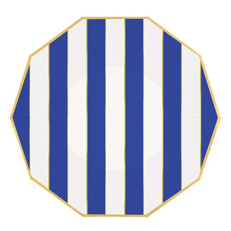 Blue Stripes Plate