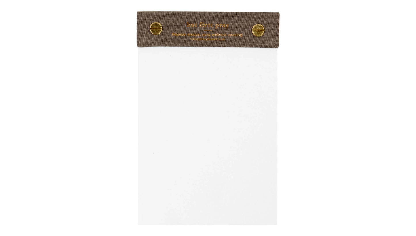 But First Pray Desk Notepad