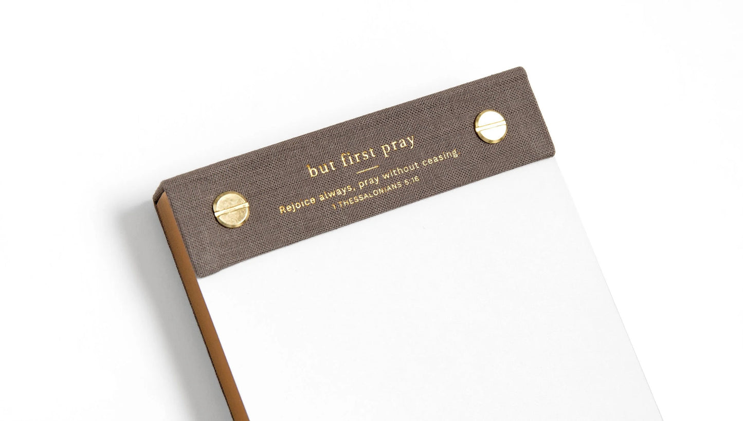 But First Pray Desk Notepad