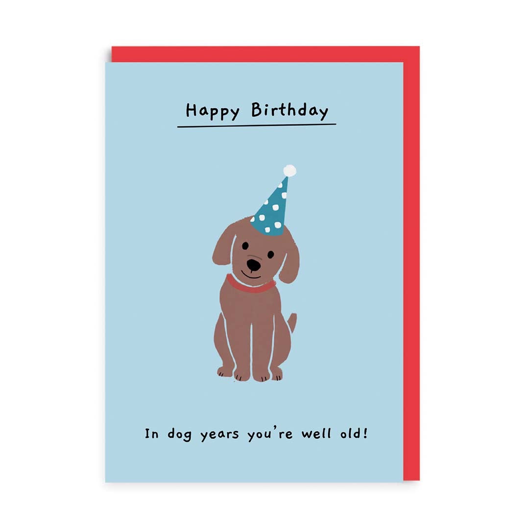 Dog Years Birthday Card
