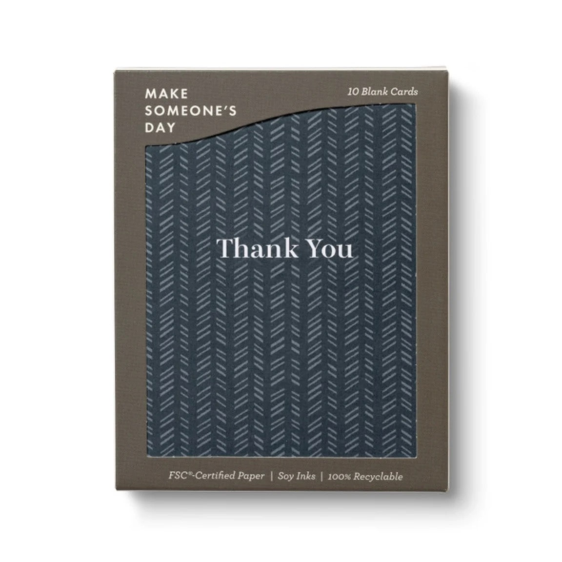 Quilted Navy Thank You Card Set