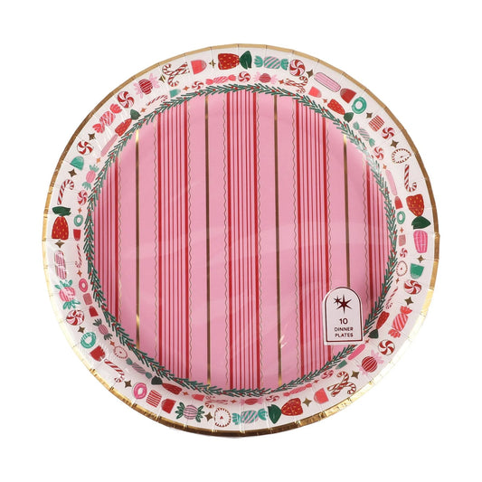 Peppermint Party Dinner Plate