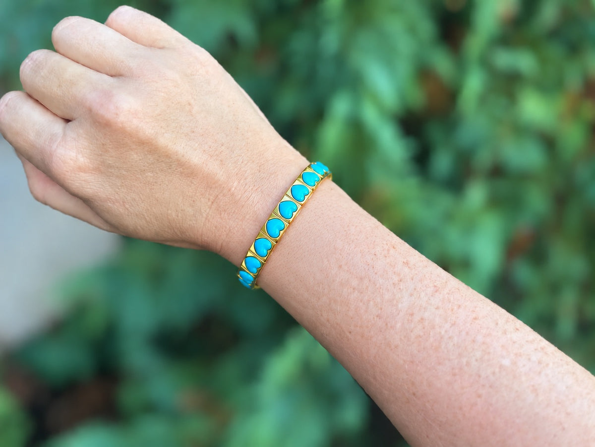 Hartley Turquoise Hearts Bracelet