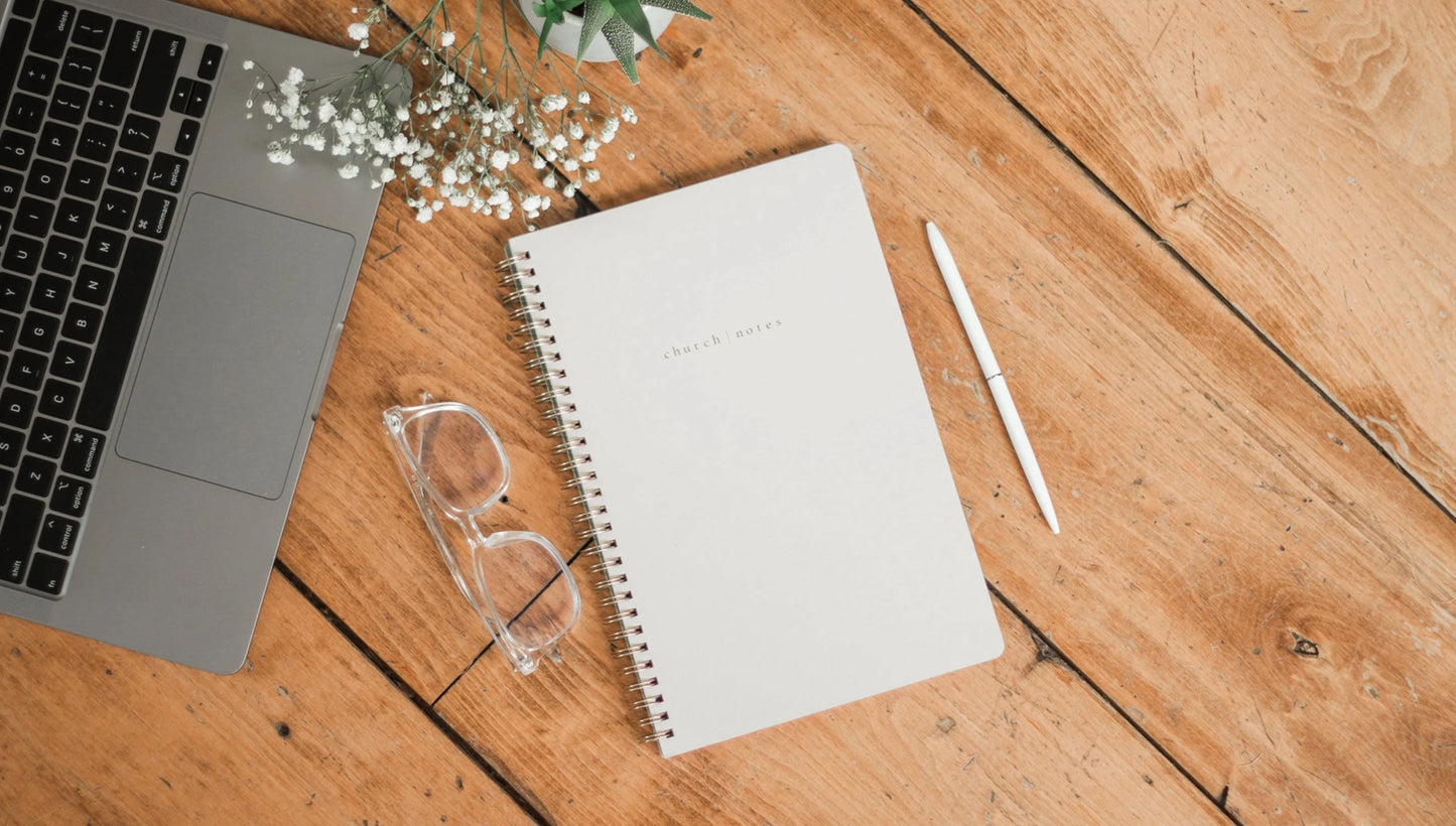 Dove Grey Church Notes Notebook