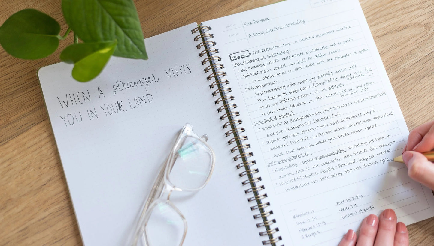 Navy Church Notes Notebook