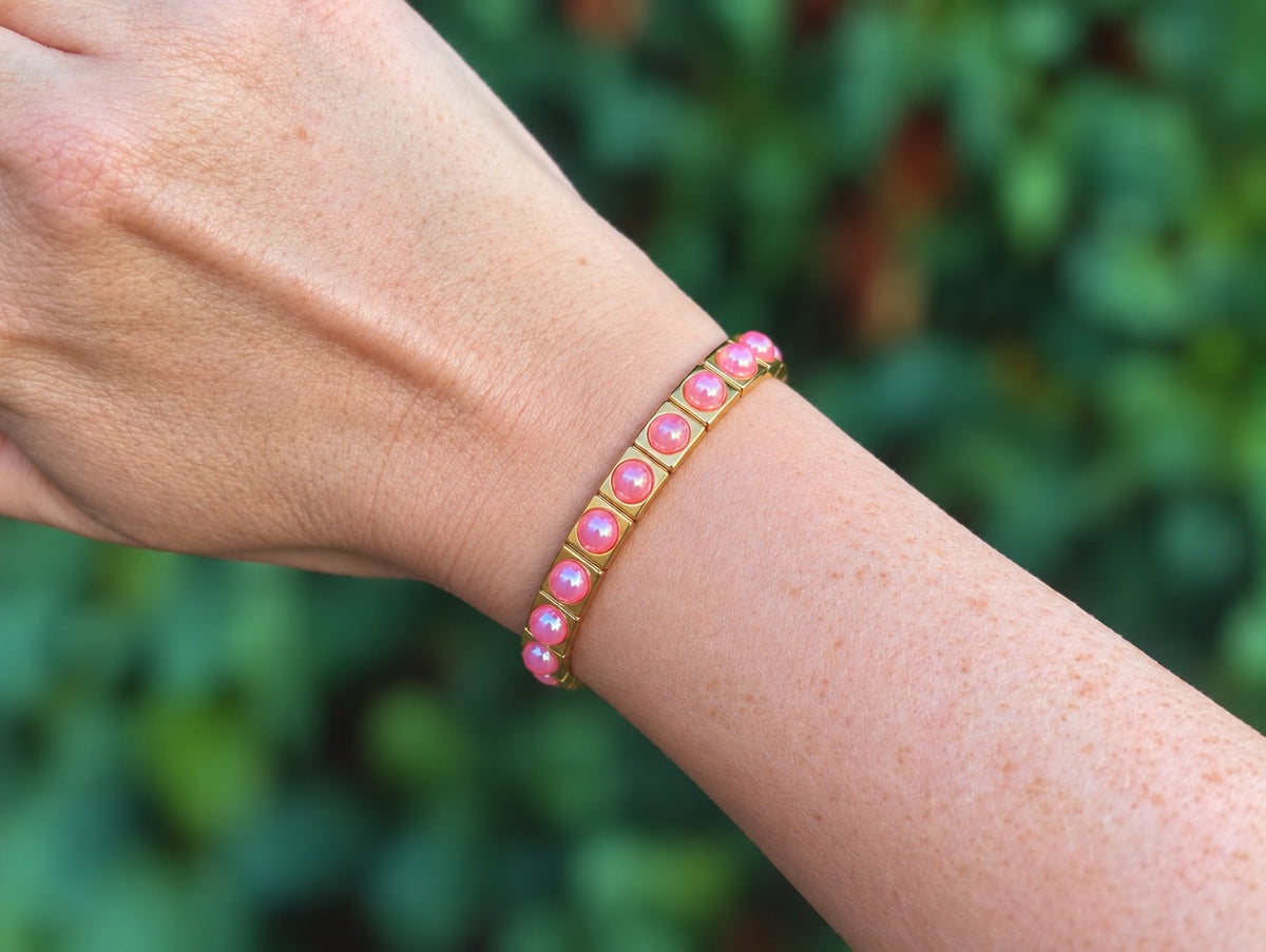 Maeve Pink Pearl Bracelet