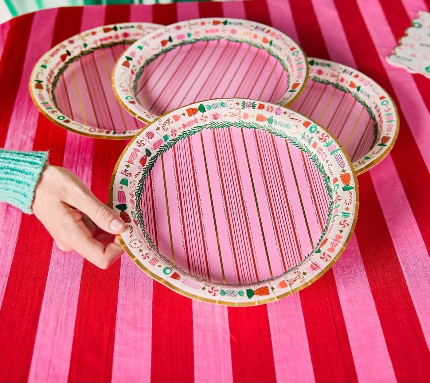 Peppermint Party Dinner Plate
