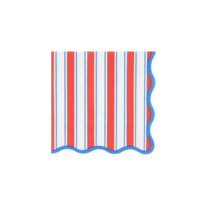 Nautical Striped Cocktail Napkins