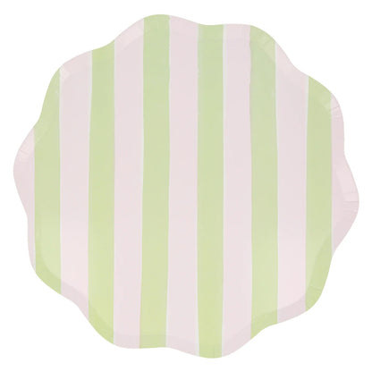 Pastel Stripe Dinner Plates