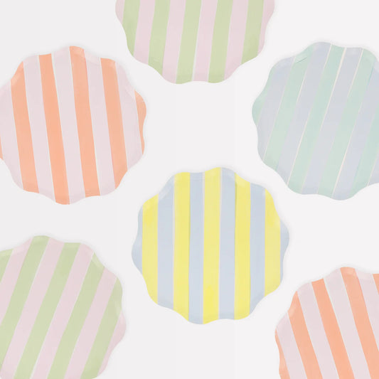 Pastel Stripe Side Plates
