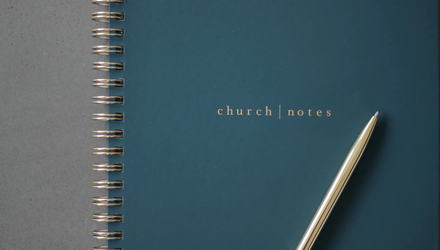 Navy Church Notes Notebook