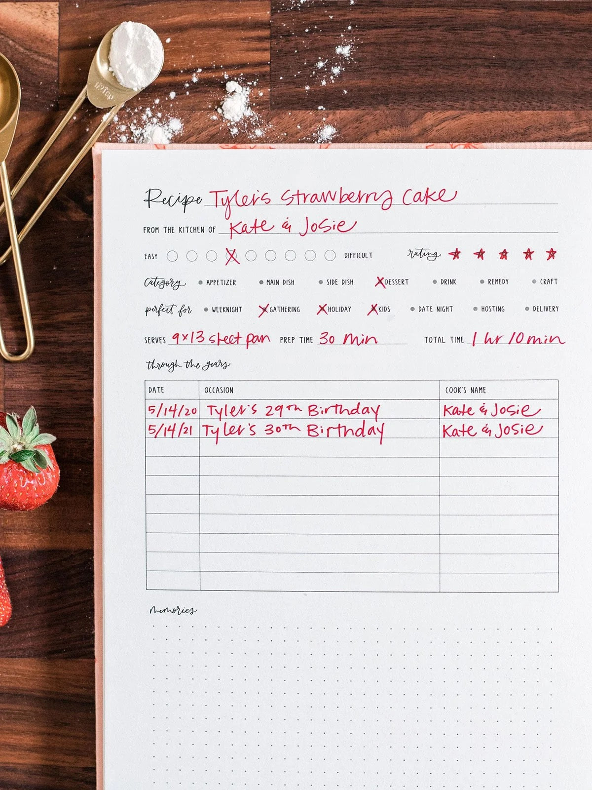 Heirloom Recipe Book | Strawberries