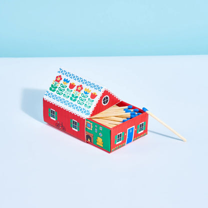 Tiny Red Cottage Matchbox