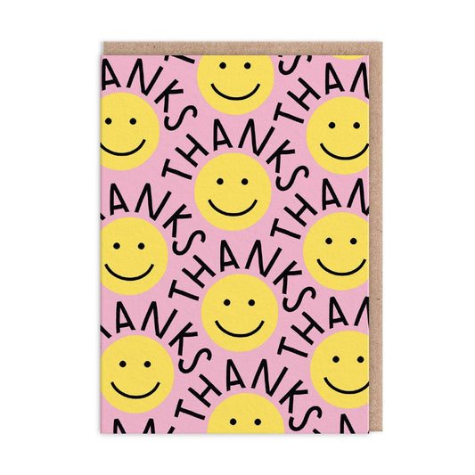 Smiley Thanks Card