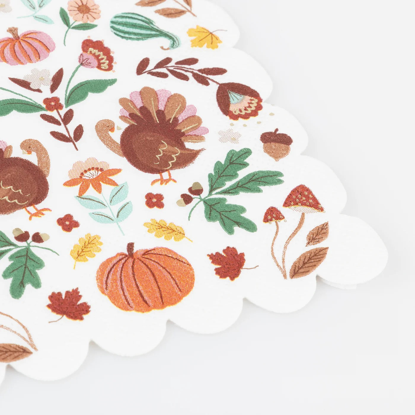 Thanksgiving Icons Small Napkins