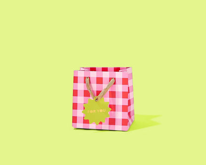Red & Pink Gingham Bag | Mini