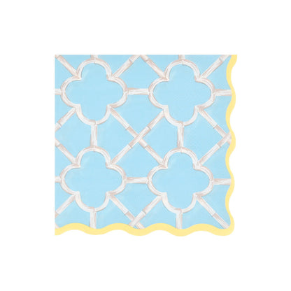 Bamboo Pattern Cocktail Napkins