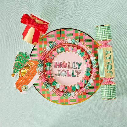 Holly Jolly Dessert Plate