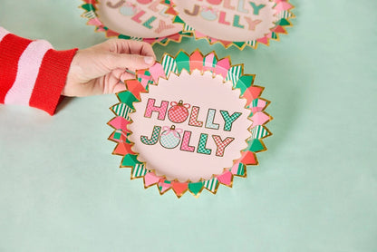 Holly Jolly Dessert Plate
