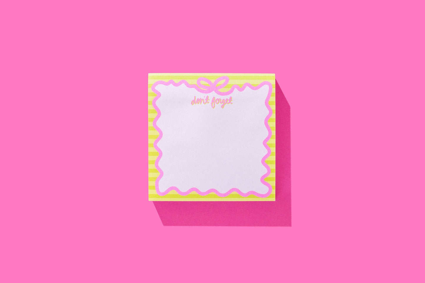 Bow Sticky Note Pad