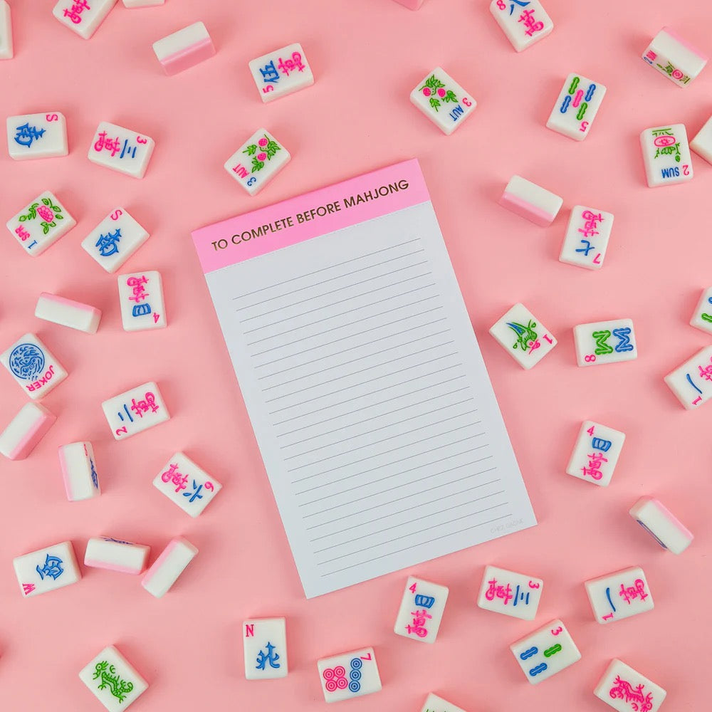 To Complete Before Mahjong Notepad