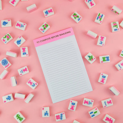 To Complete Before Mahjong Notepad