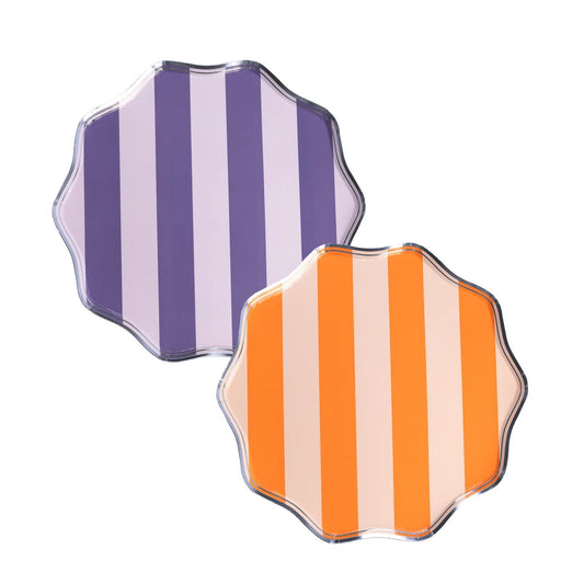 Spooky Stripes Dessert Plates