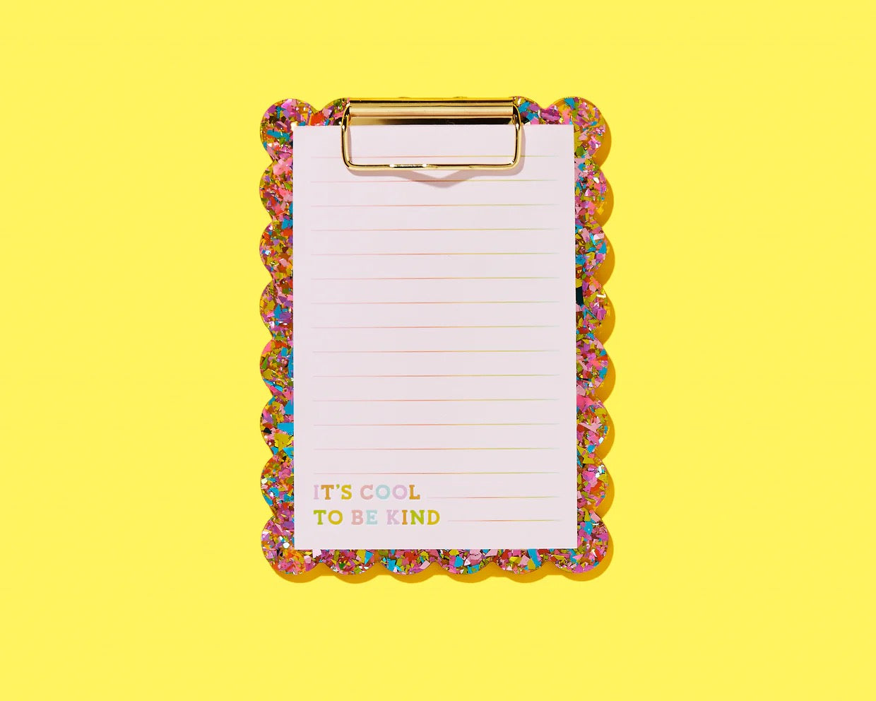 Happy Confetti Pad + Clipboard